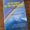 photo showing the cover of the No Two People See The Same Rainbow book by Truby Achievements - shows a rainbow over Mount Shasta