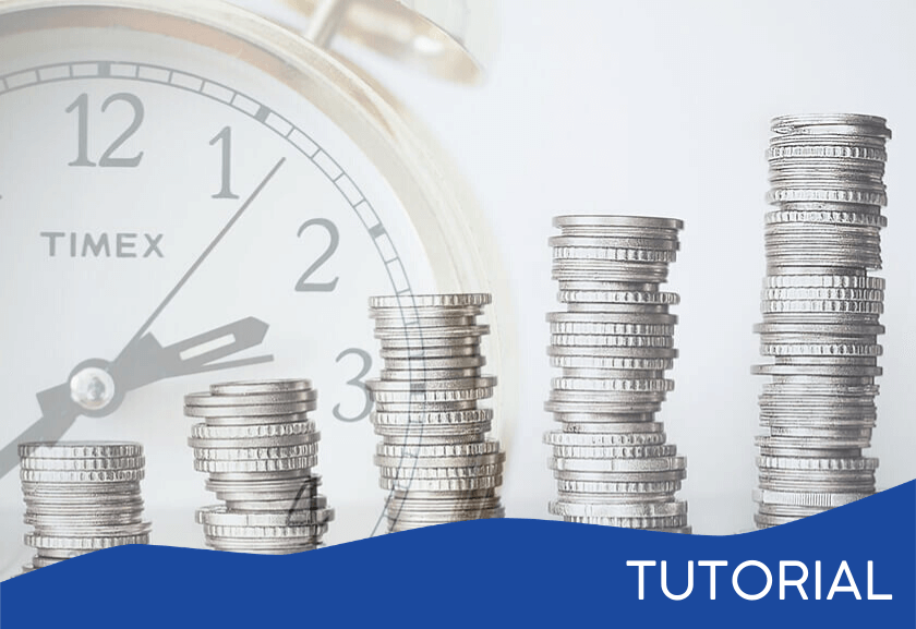 piles of increasing coins in front of a clock - featured image for the ROI Thinking tutorial from Truby Achievements