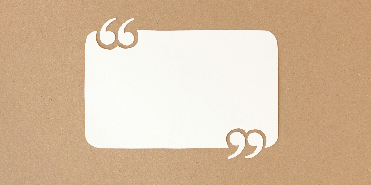 blank quote block on a corkboard - featured image for article - ultimate list of leadership quotes article compiled by Truby Achievements