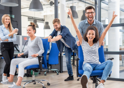 Play Makes Business More Successful (Achievement Nudge about Fun in Business)